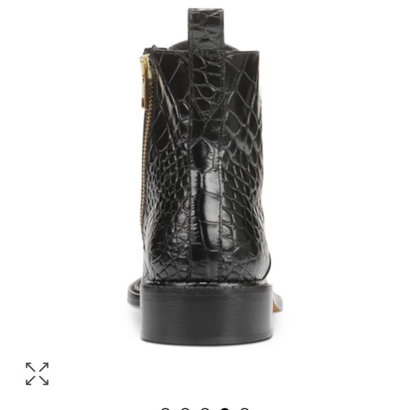 Vince Black Leather Cabria Lace Up Boots - Picture 4 of 5